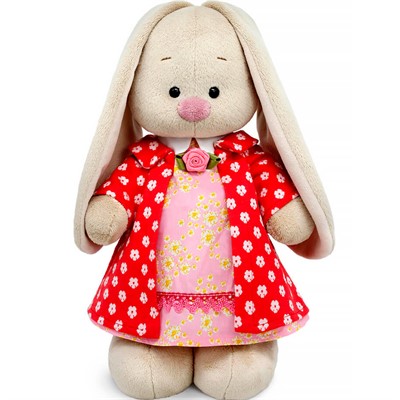 Зайка Ми в пальто и платье с цветочным принтом (малый) StS-669 - фото 62787320