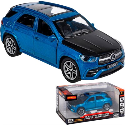 Модель 1:36 4 открыв. двери Парк Техники Джип синий ВВ6415 Bondibon - фото 62787465