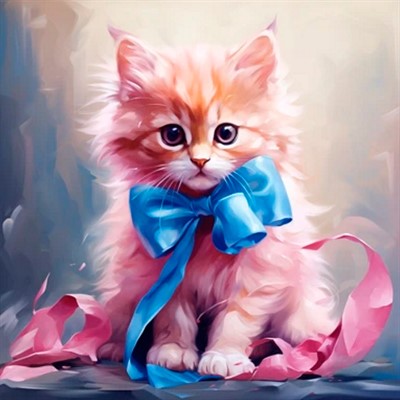 Набор для творчества Роспись по холсту с красками по номерам 30х30 см Малыши-животные 20цв Пушистый подарок Х-6335 - фото 62788270