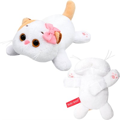 Ли-Ли Кошечка с бантиком лежачая на липучке LKta-002 - фото 62788360