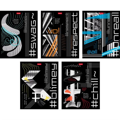 Тетрадь 80 л. клетка Хештег 80Т5В1пл Hatber - фото 62788499