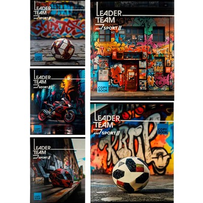 Тетрадь 96 л. клетка ГРАФФИТИ И СПОРТ 96-8441 - фото 62788738