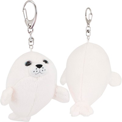 Брелок Морской котик белый 15 см с метал. кольцом OT9011/15 - фото 62788810