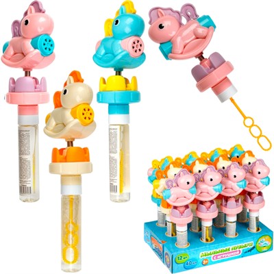 Мыльные пузыри Т25945 Мы-шарики! с игрушкой качалка Пони 40 мл 1toy - фото 62789417