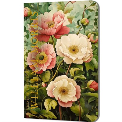 Блокнот 32 л. Creative. Inspired by William Morris (пионы на зеленом фоне) 978-5-00241-284-6 - фото 62789625