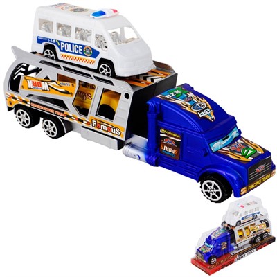 Автовоз инерционный 030-6 Городской транспорт п/к - фото 62790335