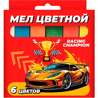 Мел цвет. 6 шт Машина 77000 - фото 62790352