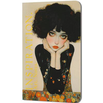 Блокнот 30 л Inspiration. Art. Notes. Климт кудрявая брюнетка в черном платье 978-5-00241-393-5 - фото 62790752