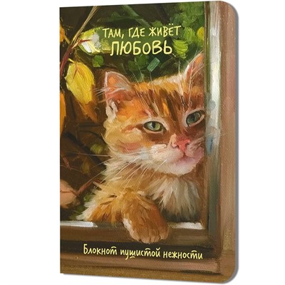 Блокнот пушистой нежности Там, где живет любовь. Кот в окне 30 л 978-5-00241-359-1 - фото 62790843