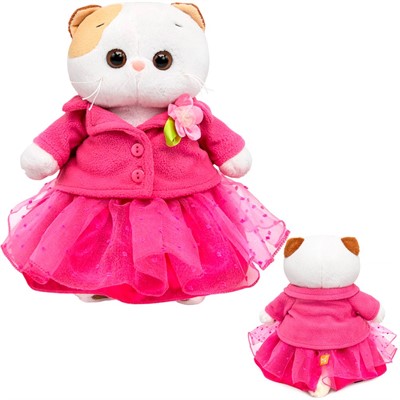 Ли-Ли Кошечка в жакете с цветком и юбке LK24-169 - фото 62790848