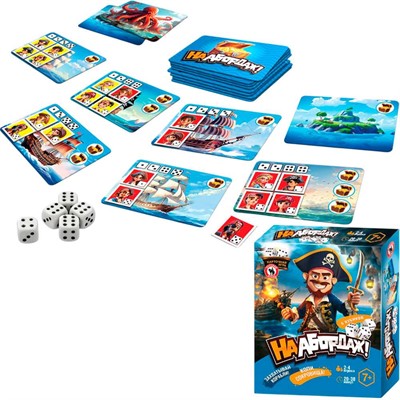 Игра карточная пиратская с кубиками "На абордаж!" 04836 - фото 62790937