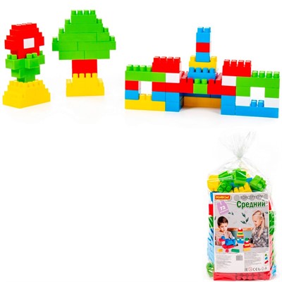 Конструктор средн. 72 эл. в мешке П-Е /10/ - фото 62791776