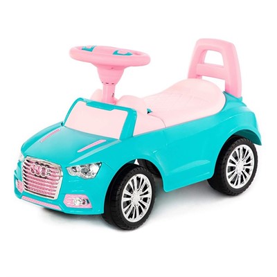 Каталка автомобиль SuperCar №2 со звуковым сигналом бирюзовая 84576 П-Е /1/ - фото 62791821