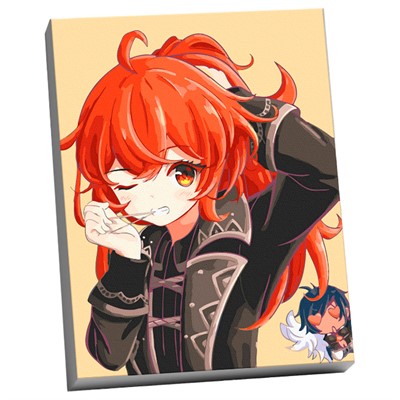 Набор для творчества Картина по номерам.Геншин ДИЛЮК 30*40 см CHR0115 - фото 62791839