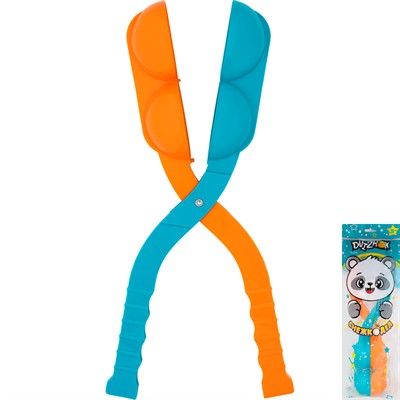 Снежколеп 38 см 2 шарика FG250115100R Dvizhok оранжево-синий - фото 62791859