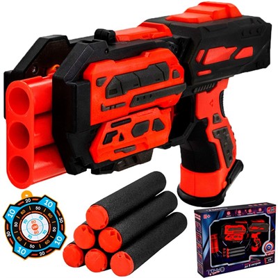 Пистолет 9895YSFJ с безопасными пулями в коробке - фото 62792110