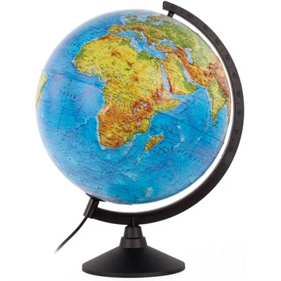 Глобус Земли физический 320мм Рельефный Классик К013200219 - фото 62792373