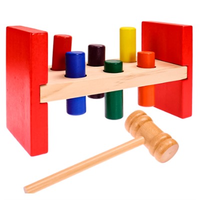 Деревянная Стучалка с молоточком ИД-5888 - фото 62792455