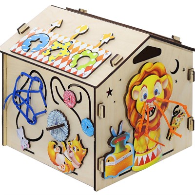 Деревянный Бизиборд "Цирк" IG0742 - фото 62792679