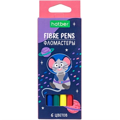 Фломастеры 6 цв. ECO Космос FP_077345 Hatber - фото 62792696