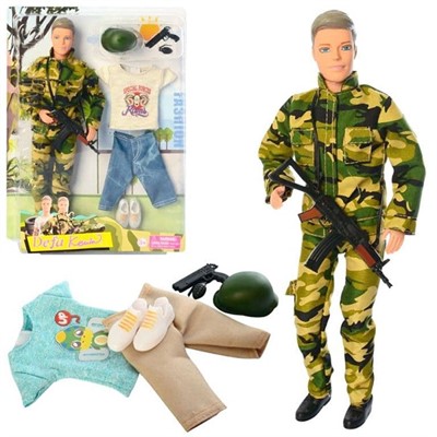 Кукла 8412 Кевин военный с аксесс. Defa Lucy - фото 62793190
