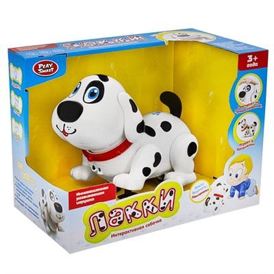 Игрушка на батарейках 7110 Собака Лакки в коробке - фото 62793449
