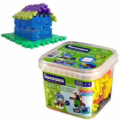 Конструктор Тайл - Блокс mini 50 деталей ТМ "ТИМОШКА" - фото 62793463