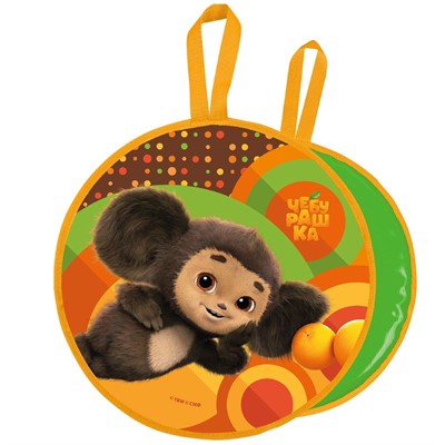 Санки ледянки ЛР45/ЧБ1 Чебурашка /ПВХ/ - фото 62793709