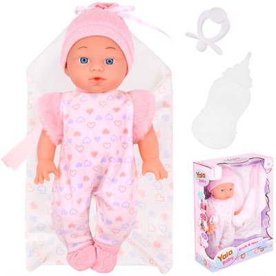 Пупс Yala Baby YL2435B-B с аксесс. в кор. - фото 62793721