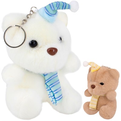 Брелок Мишка 10 см FG250327036C цвет в ассортименте - фото 62793899