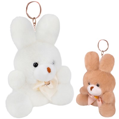 Брелок Зайчик 8 см FG241101193N цвет в ассорт. - фото 62794058