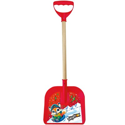 Лопата 65 см Лисенок дер. черенок, красная Dvizhok ЛК 1 - фото 62794509