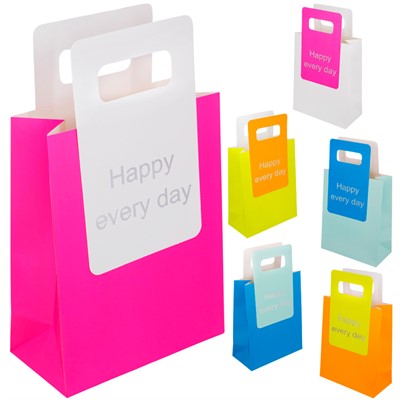 Пакет 18х23х9см с вырубной ручкой Happy every day 141V-949 - фото 62794733