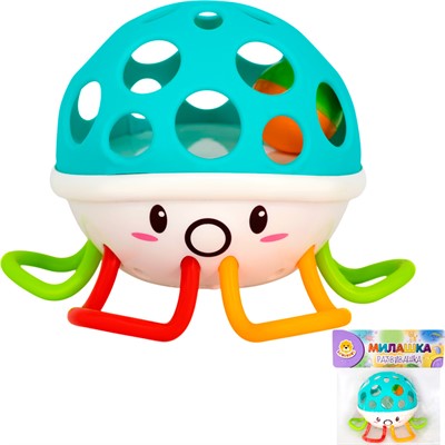 Игрушка развивающая Levatoys MKJH101 Осьминожка на бат в пак. - фото 62794839