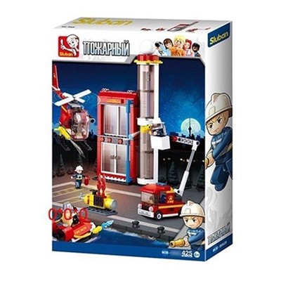 Конструктор Пожарные 38-0628 425 дет. в коробке - фото 62795085