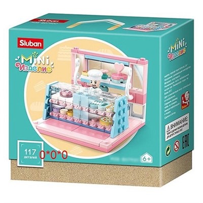 Конструктор Бирюзовая серия 38-0792C 117 дет. в коробке СТОК - фото 62795110