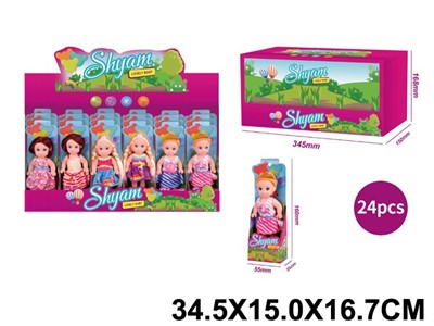 Кукла малышка LY584-A в ассорт. (шоубокс 24 шт/ цена за шт) - фото 62795374