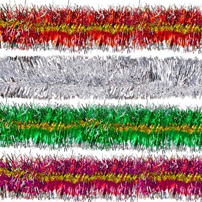 Мишура 2м, 9см FG250327404C цвет в ассорт. - фото 62795486