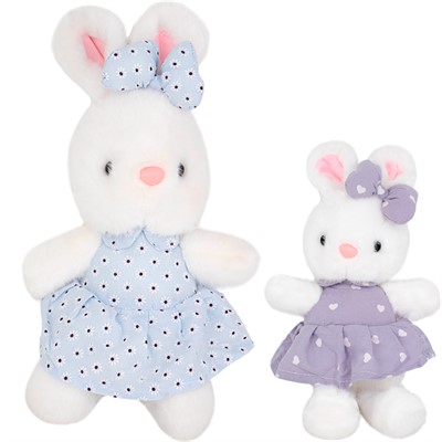 Зайка в платье 20 см FG250327177C цвет в ассорт. - фото 62795627