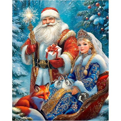 Набор ДТ Роспись по холсту с красками 40х50 см. Герои из русской сказки ХК-0543 - фото 62795943