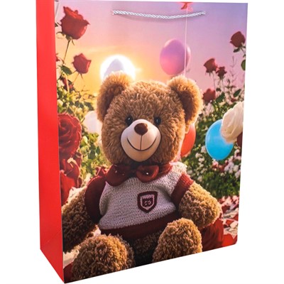 Пакет 31*12*40 см Мишка 141V-999 - фото 62796117