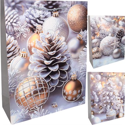 Пакет новогодний 31*40*12 см 141V-1064 - фото 62796166