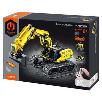 Конструктор на радиоуправлении 8037/FCJ0739359 Экскаватор 427 дет. в коробке - фото 62796283