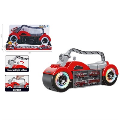 Кейс для машин 9933-5 Пожарные в наборе 1 машина в кор. - фото 62796327