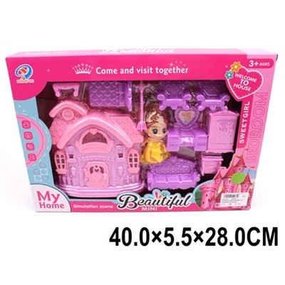 Дом DY666-2 с аксесс. в кор. - фото 62796652