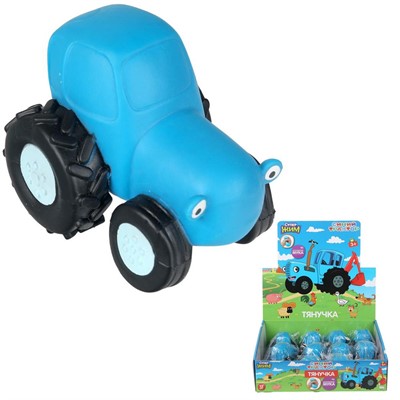 Игрушка Тянучка антистресс с мукой 8 см Синий Трактор Супер Жим XID-BTFL-01-RU - фото 62799031