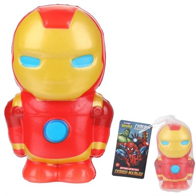 Игрушка антистресс Сквиш малыш, супер герои красный костюм Супер Жим JN-SN04-INM-RU - фото 62799179