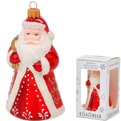 Елочное украшение Дед Мороз большой h-14 см ФУ-601 - фото 62799194