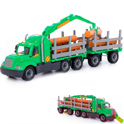 Автомобиль Майк лесовоз с прицепом 55675 П-Е /1/ - фото 62799441