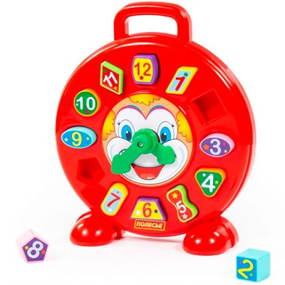 Логическая игрушка Часы Клоун 62741 /П-Е/6/ - фото 62799469